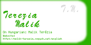 terezia malik business card